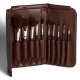 BRUSH SET IN A CASE (CHOCOLATE)