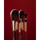 BRUSH TUBE MAKEUP SET (BURGUNDY)